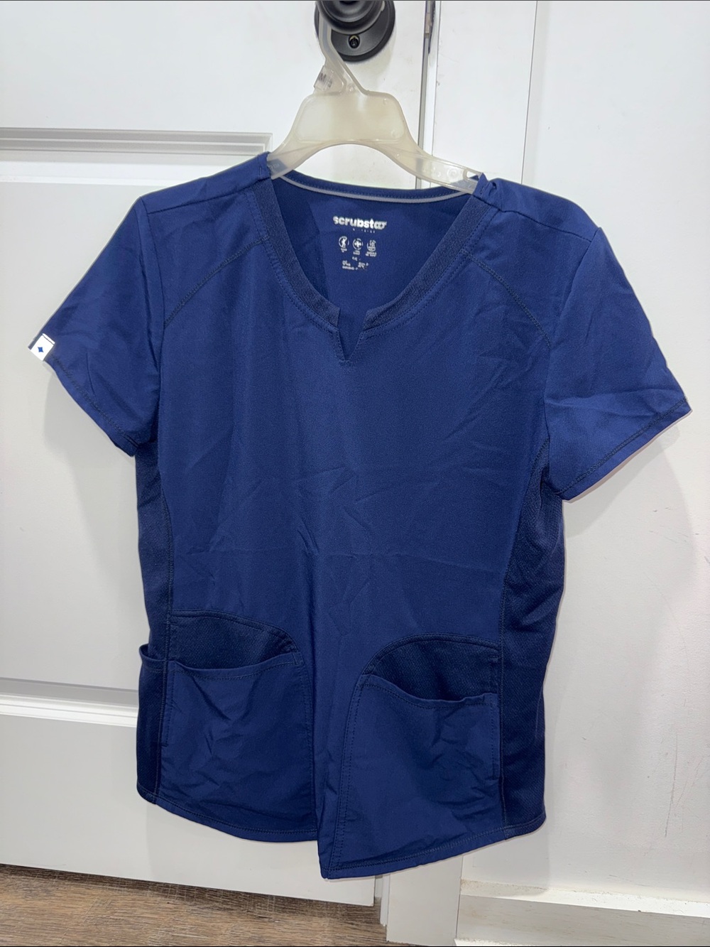 Scrubstar Navy V-Neck Short Sleeve Medical Top